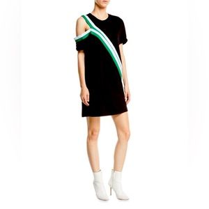 Current Elliot The Silt Striped Tee Dress 0